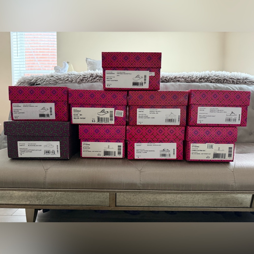 Tory Burch Patterned Shoe Boxes